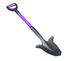Spear Head Spade vista frontal de la pala lavanda mostrando hoja y mango robusto para jardinería