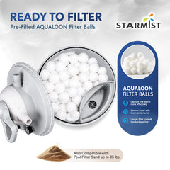 Starmist tapa abierta de gran boca para cambios de medio rápidos y limpios