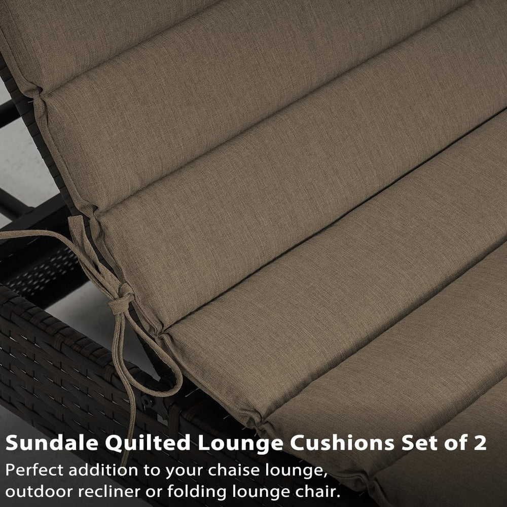 Sundale Outdoor correas ajustables sujetas a la silla, mantienen el cojín en su lugar