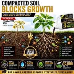 SUPERIOR FULVIC HUMIC X935 primer plano de la etiqueta y modos de uso