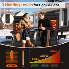 Suteck detalle del cerrojo de aleación de aluminio que asegura la reclinación segura