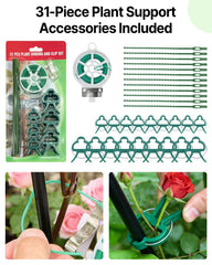 Suteck soporte sosteniendo pepinos y judías para cultivo vertical