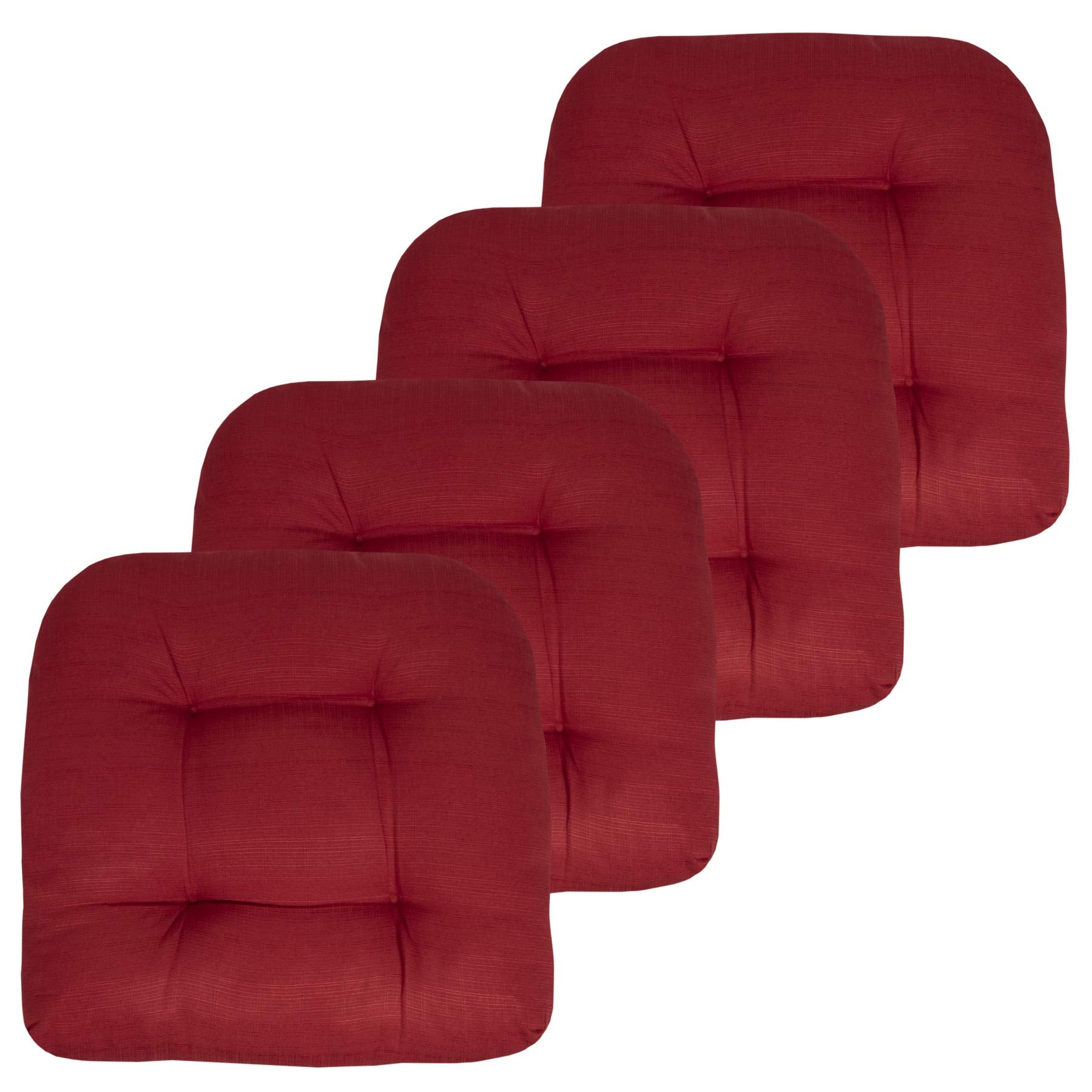 Sweet Home Collection cojín frontal rojo mostrando acolchado y diseño elegante