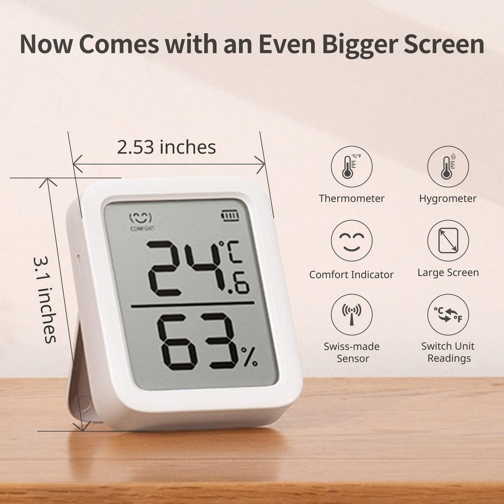 SwitchBot sobre mesa en invernadero para seguimiento ambiental constante