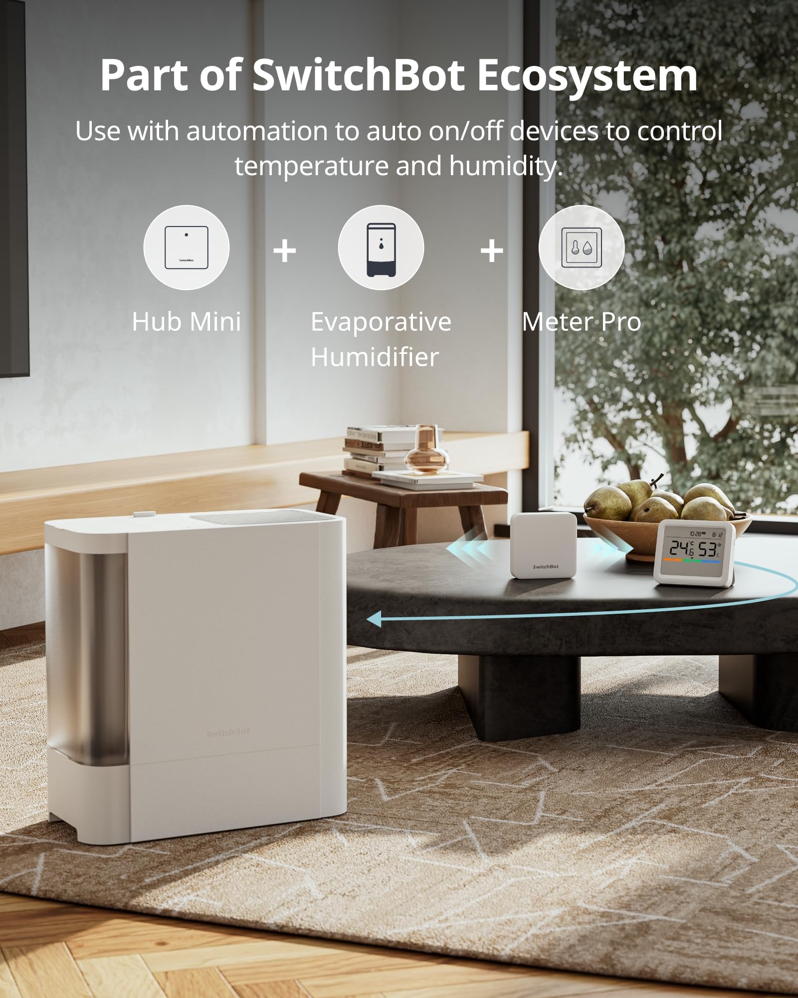 SwitchBot Meter Pro integrado con SwitchBot Hub Mini para automatizaciones