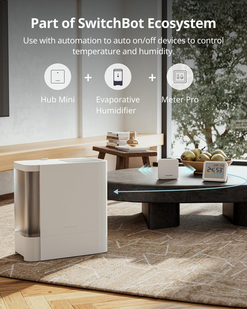 SwitchBot Meter Pro integrado con SwitchBot Hub Mini para automatizaciones