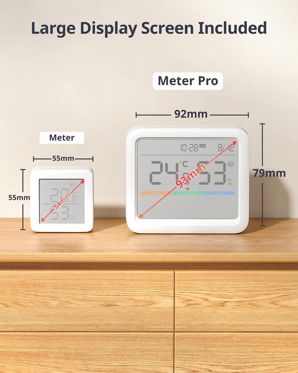 SwitchBot Meter Pro soporte lateral ajustable para colocación estable