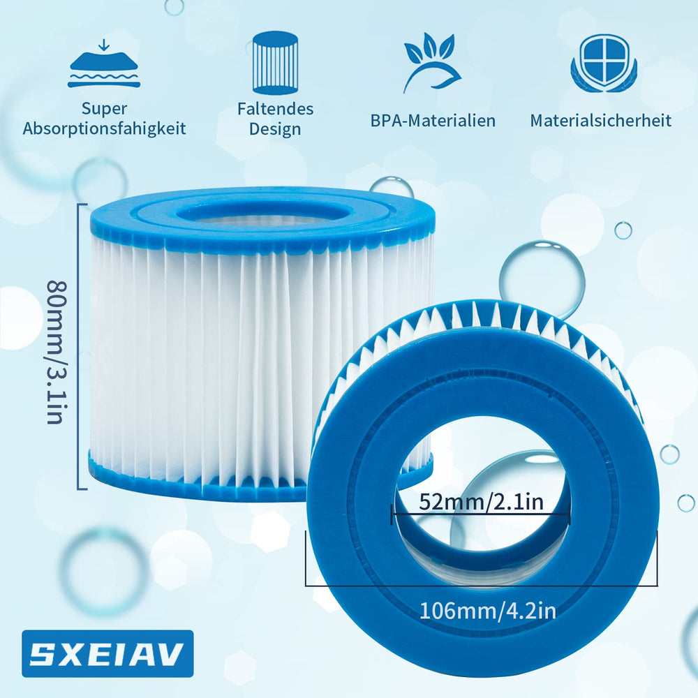 SXEIAV filtro junto a regla para comparar tamaño y confirmar compatibilidad