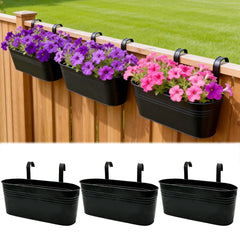 SYITCUN vista frontal del pack de 3 jardineras, añade vegetación inmediata