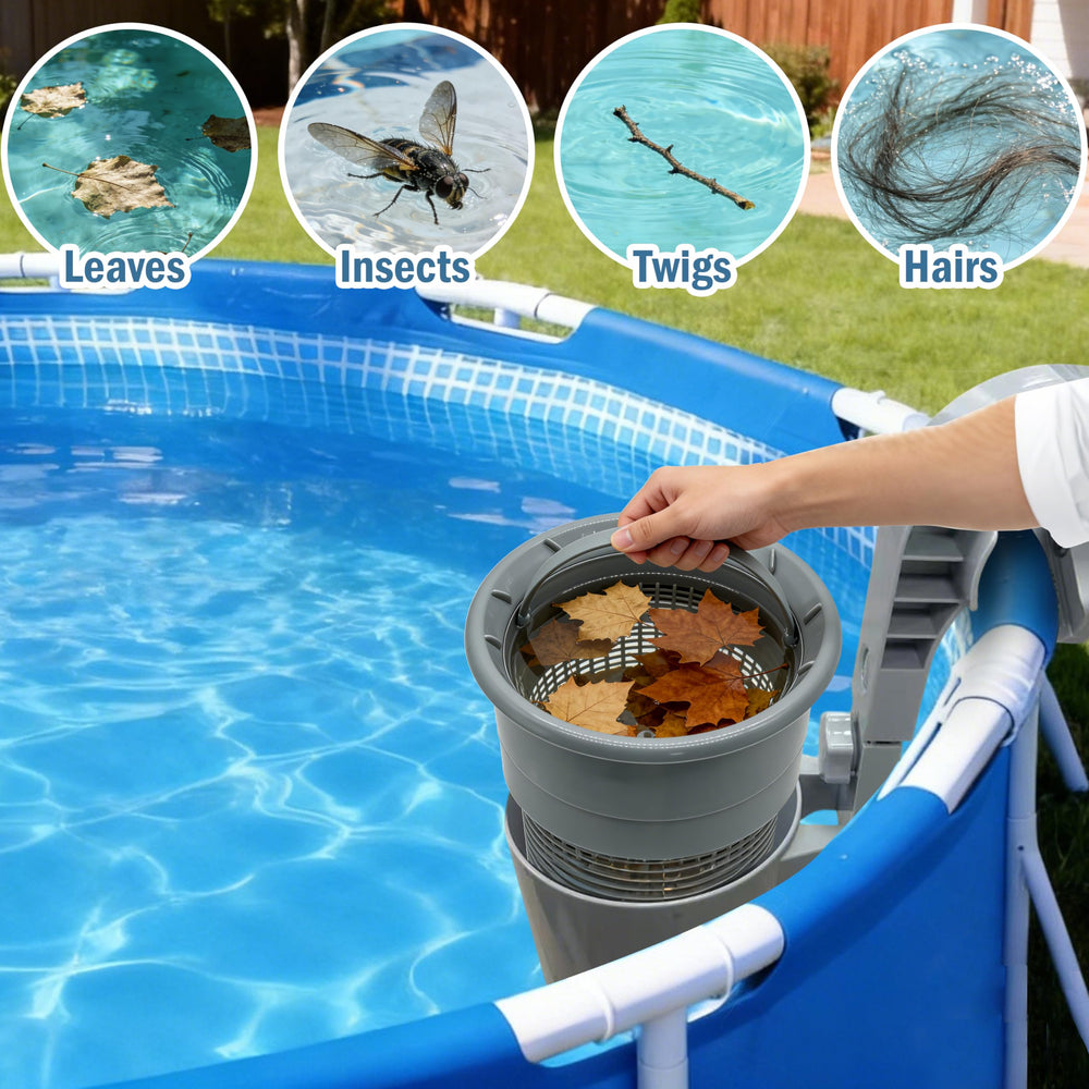 SYITCUN skimmer comparado con una regla para mostrar tamaño y escala simples