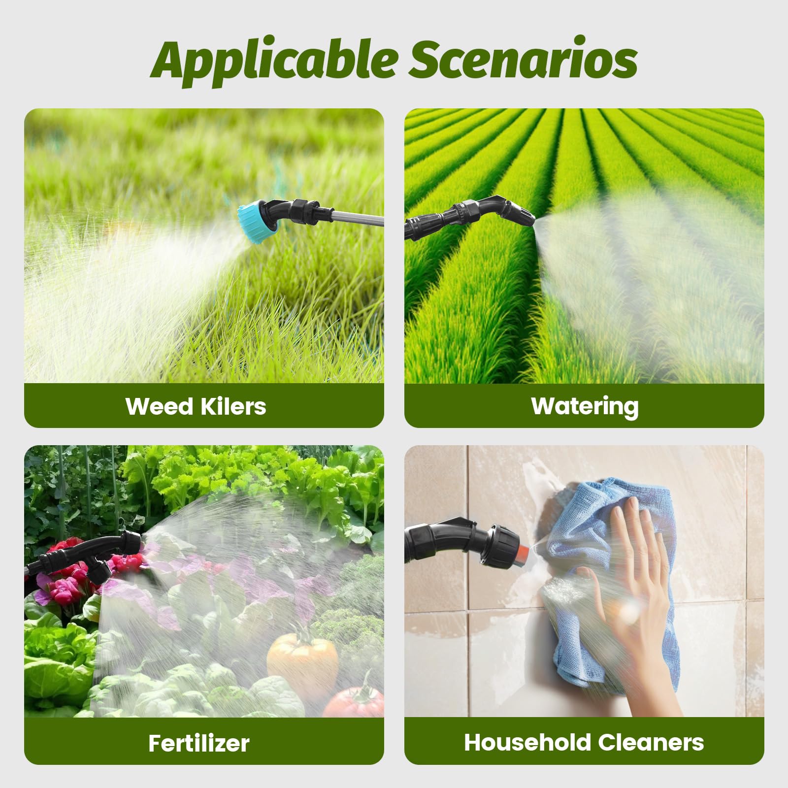 Sylsmart aplicando herbicida en bordes, precisión y potencia en el rociado