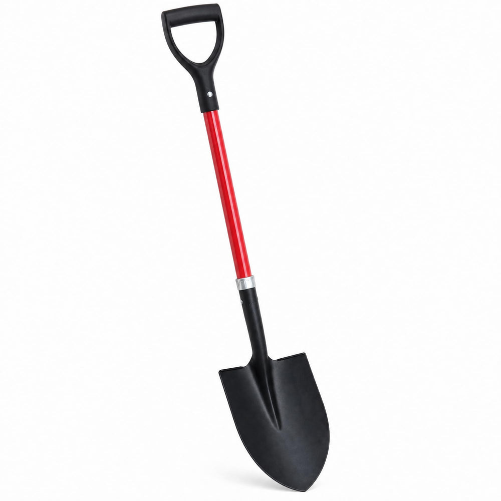 TABOR TOOLS pala J201A vista frontal mostrando diseño y longitud, ideal para jardinería
