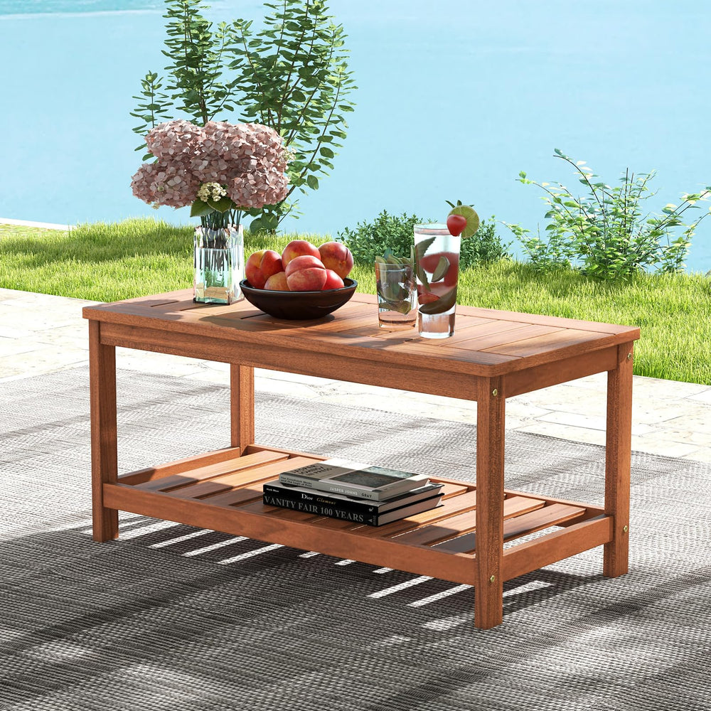 Tangkula acabado natural combinando con decoración moderna y rústica