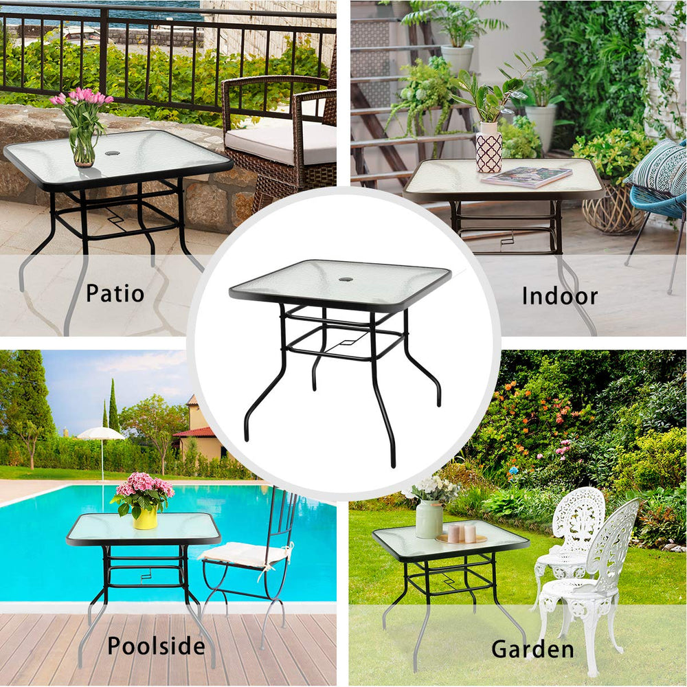 Tangkula escena de terraza con la mesa creando ambiente acogedor