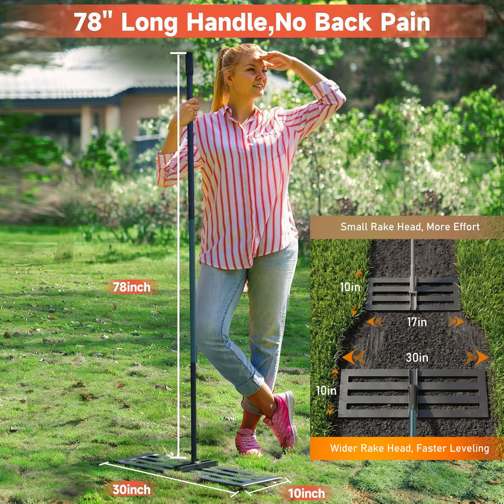 TAORUI mango ajustable de 78 pulgadas reduce fatiga lumbar