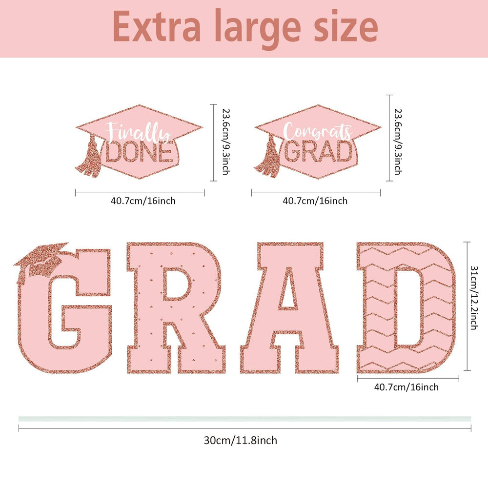 Tatuo detalle del gorro de graduación del cartel, acento festivo