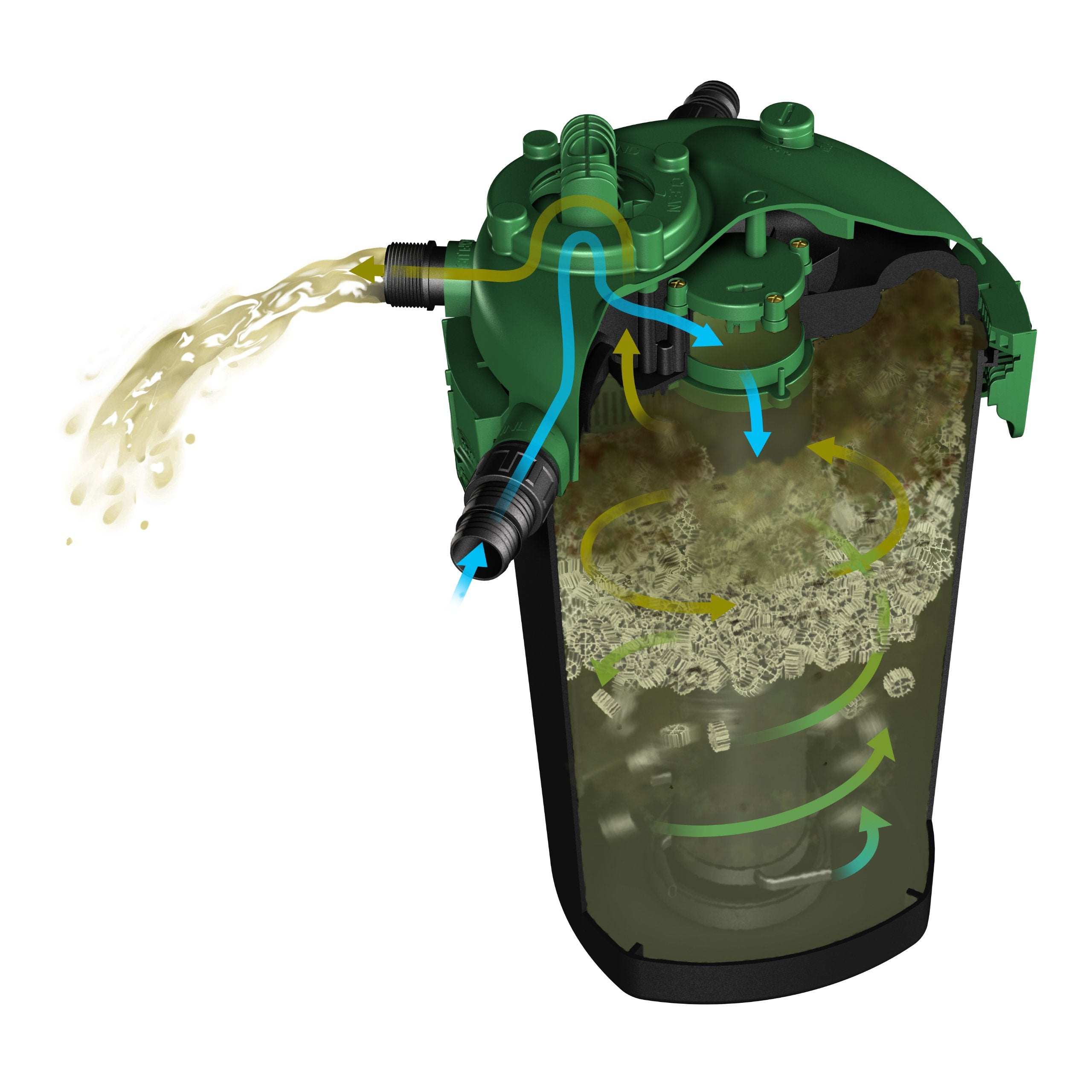 Tetra bio-activadores en detalle con gran superficie para bacterias beneficiosas