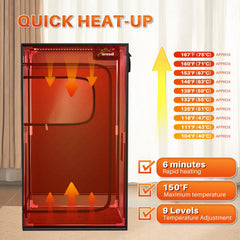 TOREAD generador de vapor 1200W y depósito 3L para calentamiento rápido