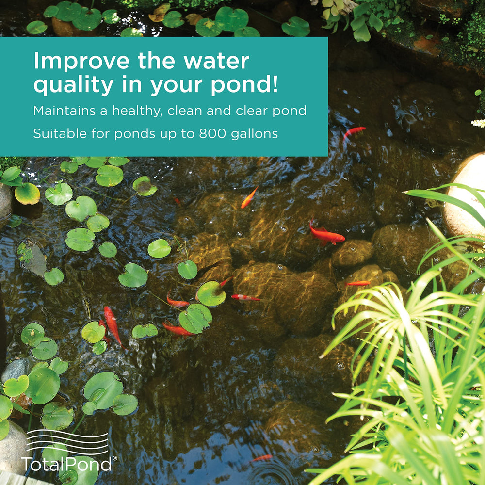 TotalPond primer plano de la bombilla UV de 9W resaltando clarificación del agua