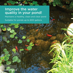 TotalPond primer plano de la bombilla UV de 9W resaltando clarificación del agua