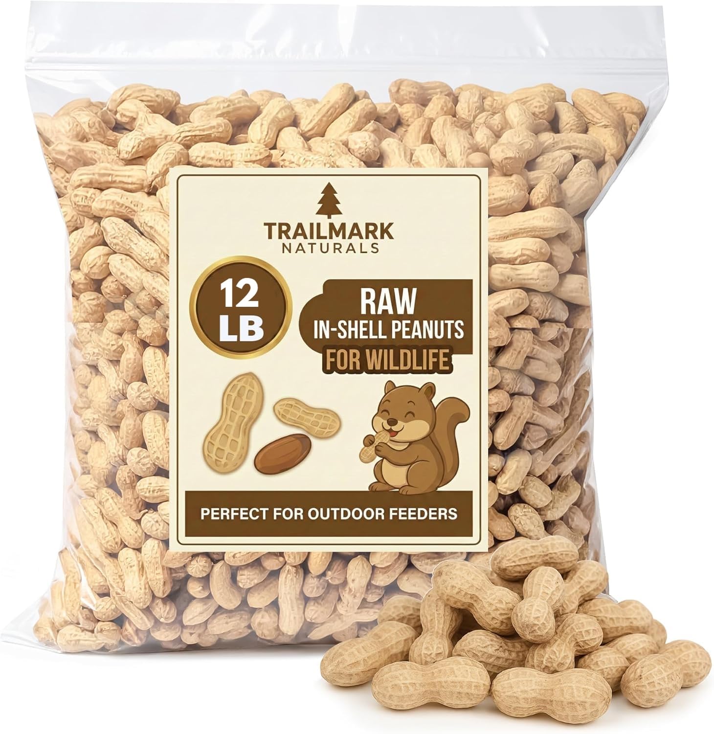 TRAILMARK NATURALS empaque frontal del saco de 12 lb mostrando marca y producto