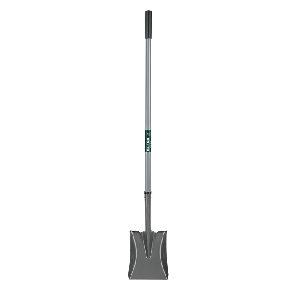 Truper pala junto a carretilla para comparar tamaño y alcance útil