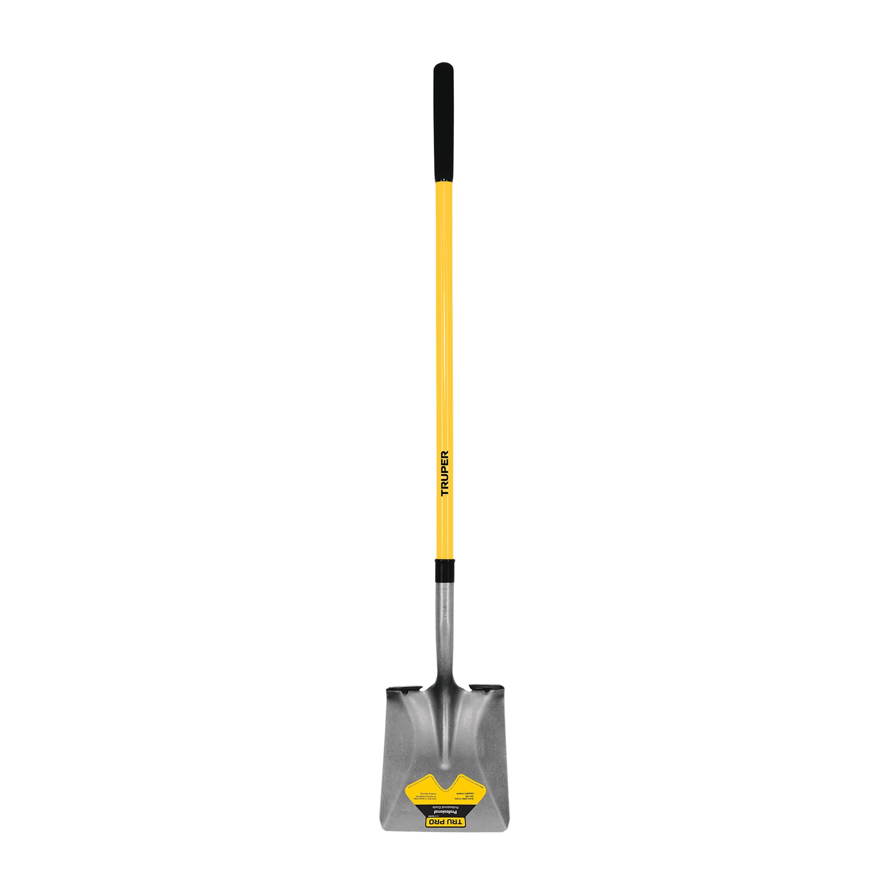 Truper pala vista frontal mostrando la estructura y durabilidad