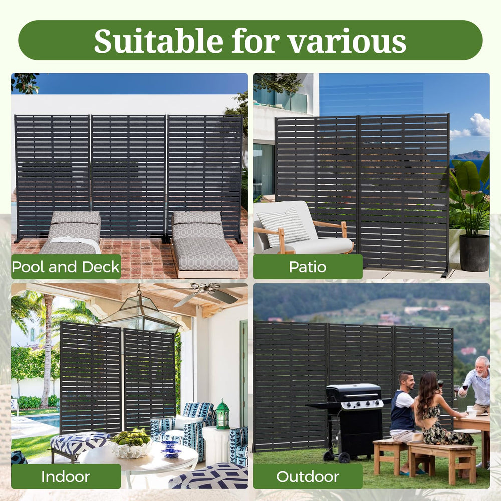 Trygoal ambiente de terraza con panel que crea un rincón exterior acogedor