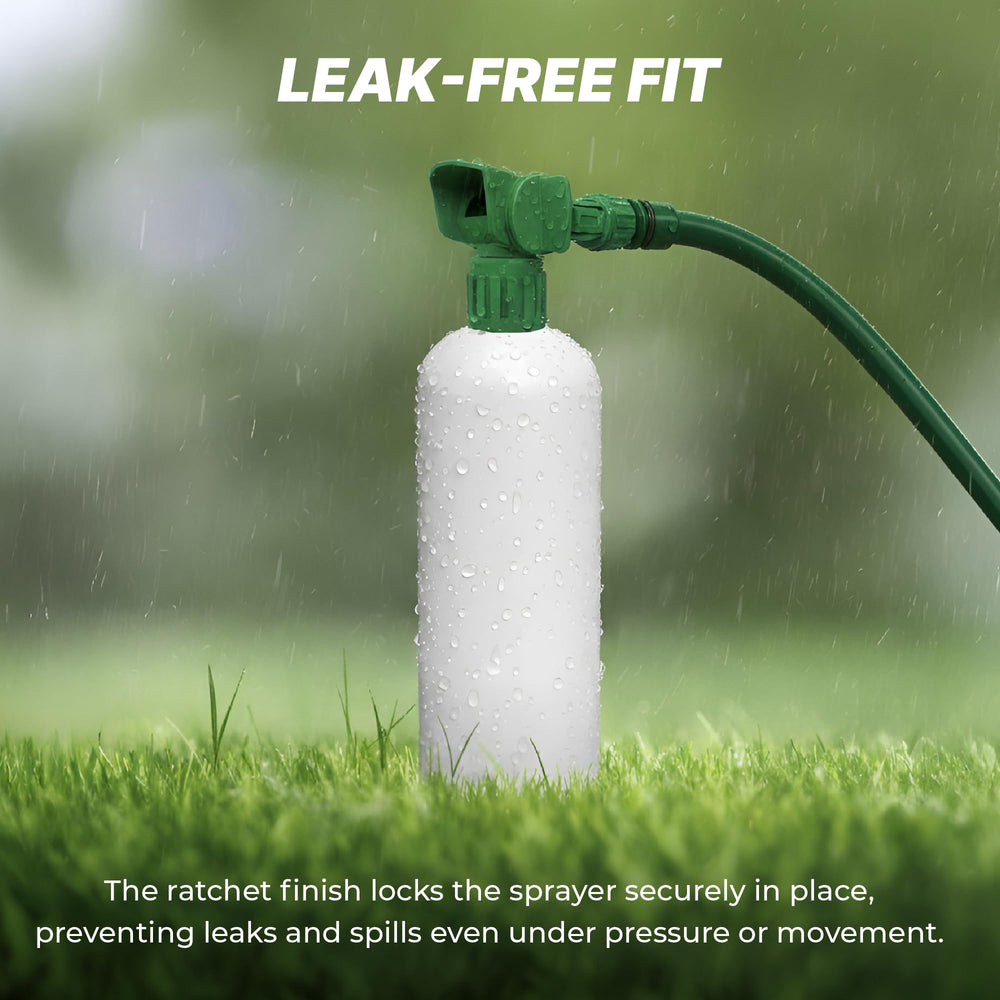 TurfSpa comparación de tamaño de la botella de 32 oz para referencia de escala
