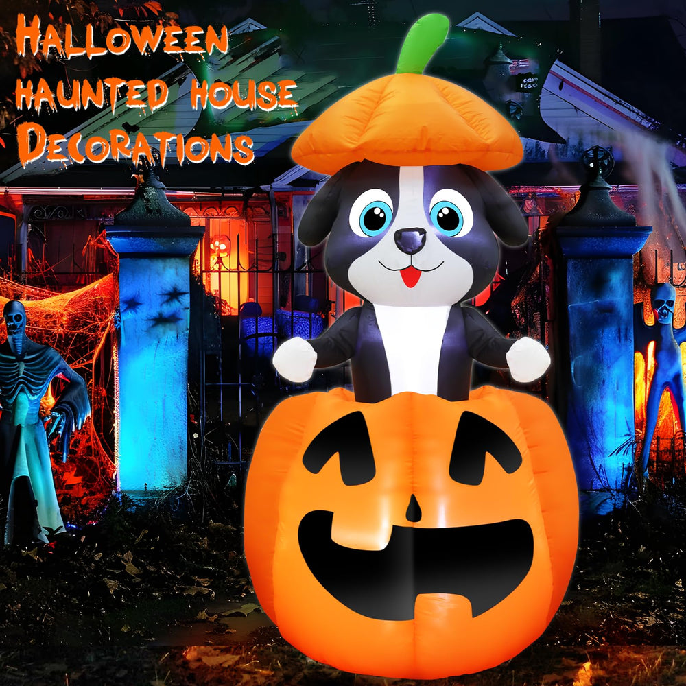 TURNMEON inflable en patio iluminado de noche, atrae visitas y miradas