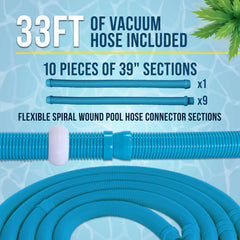 U.S. Pool Supply Octopus Prime limpiando fondo de piscina para eliminar residuos rápidamente