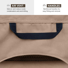 ULTCOVER cordones y clips asegurando funda contra viento fuerte
