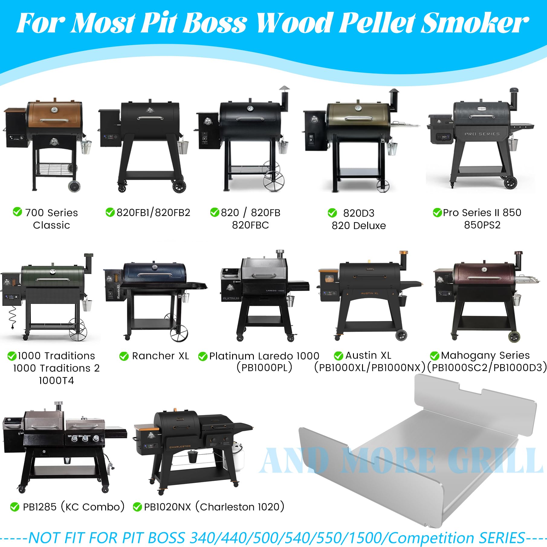 Unidanho escenario de barbacoa con parrilla Pit Boss y placa aplicada