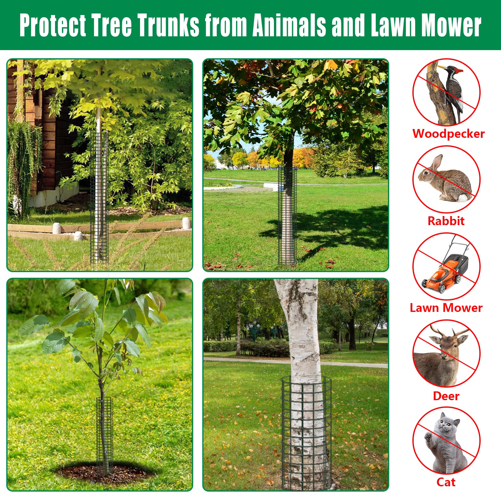 UQM escena exterior con protector en árbol demostrando estética y protección