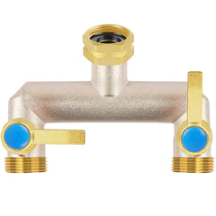 UQM divisor de latón frontal mostrando construcción duradera y montaje sencillo