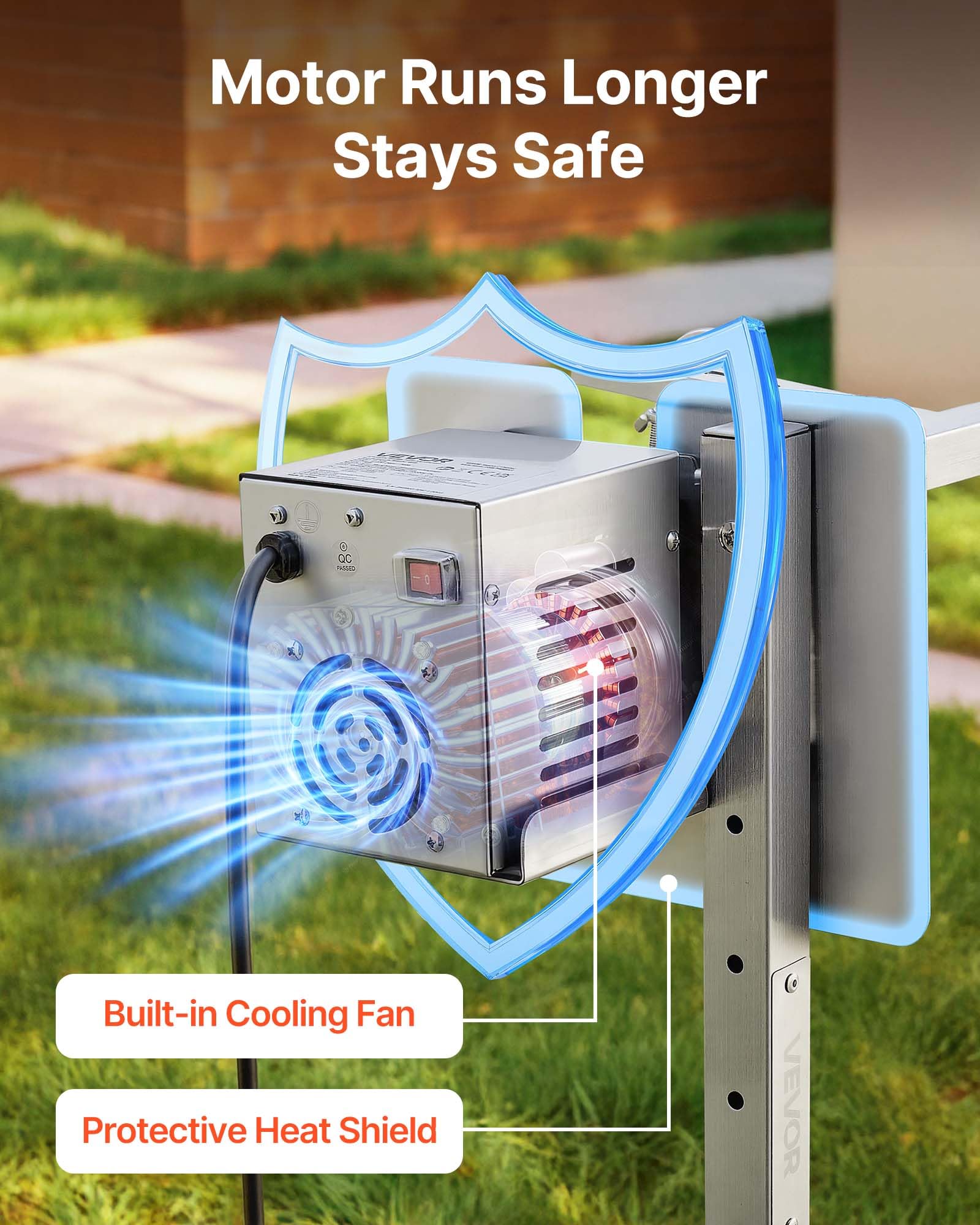 VEVOR sistema de ajuste de altura con ocho niveles para control de calor
