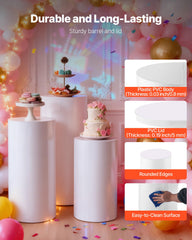VEVOR textura de superficie blanca de fácil limpieza y acabado elegante