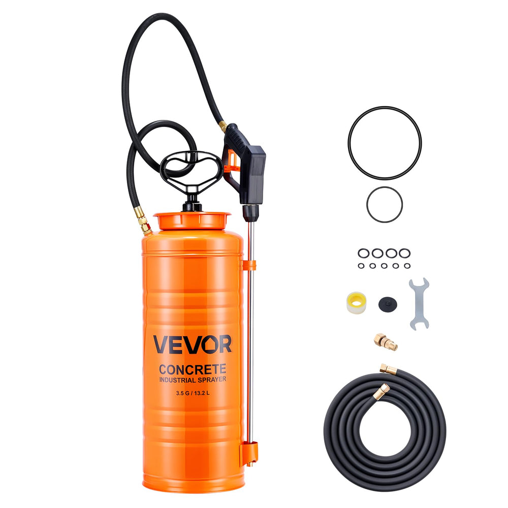 VEVOR pulverizador frontal mostrando tanque robusto y capacidad grande