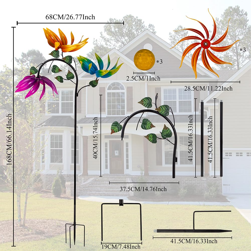 VEWOSTAR detalle de la textura metálica de la flor resistente al clima