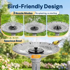 VIVOHOME ave bebiendo en la fuente demostrando atracción para aves