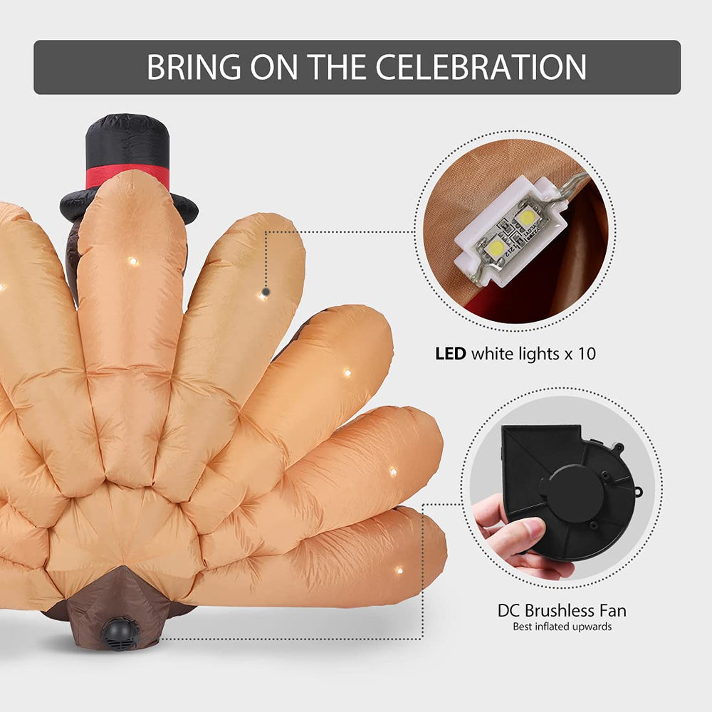 VIVOHOME pavo doblado dentro de la bolsa para almacenamiento fácil