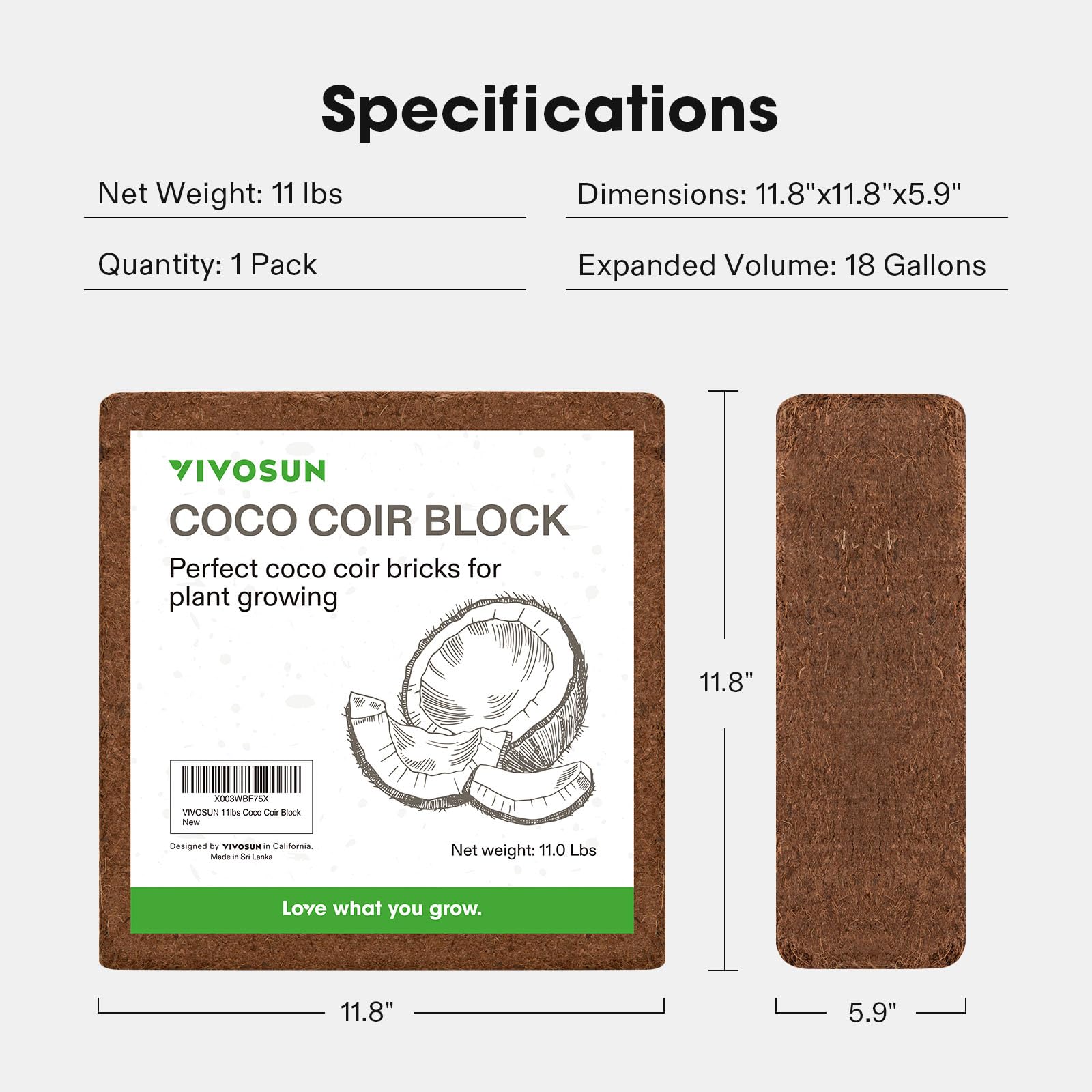 VIVOSUN sustrato de coco en interior optimizando cultivo y ahorro de espacio