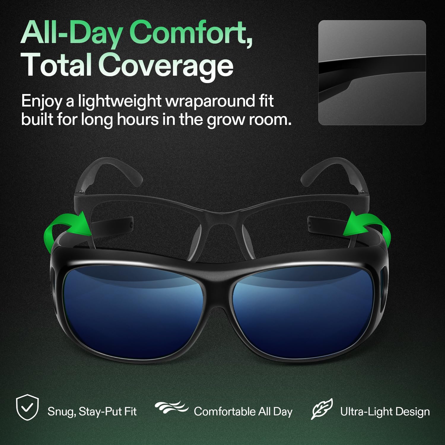 VIVOSUN estuche protector y paño para guardar y limpiar las lentes