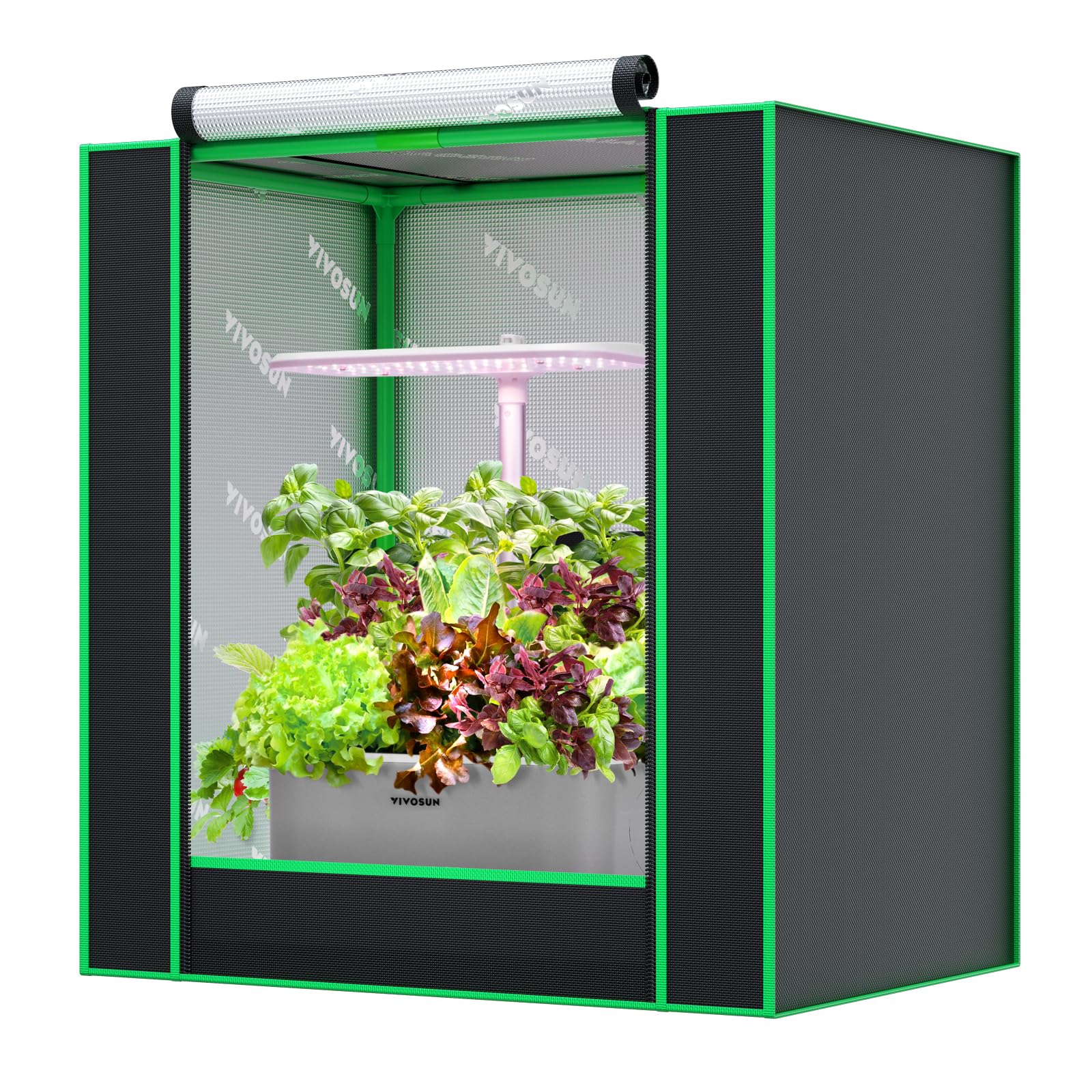 VIVOSUN frente de la tienda para Aerogarden, protección de luz y espacio eficiente