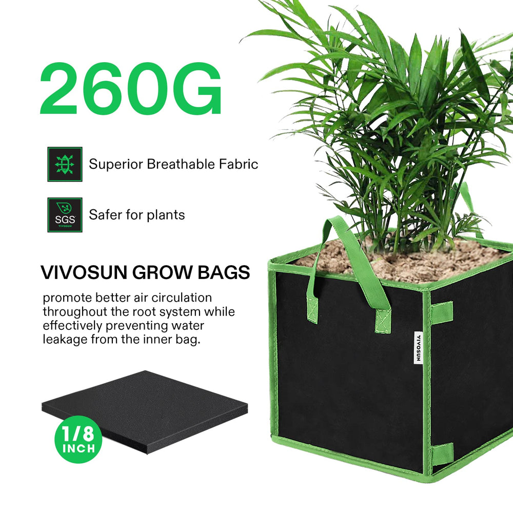 VIVOSUN maceta rellena con sustrato lista para plantar y drenar bien