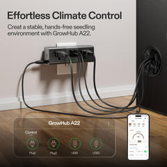 VIVOSUN ventilador AeroWave D4 en clip circulando aire para tallos fuertes