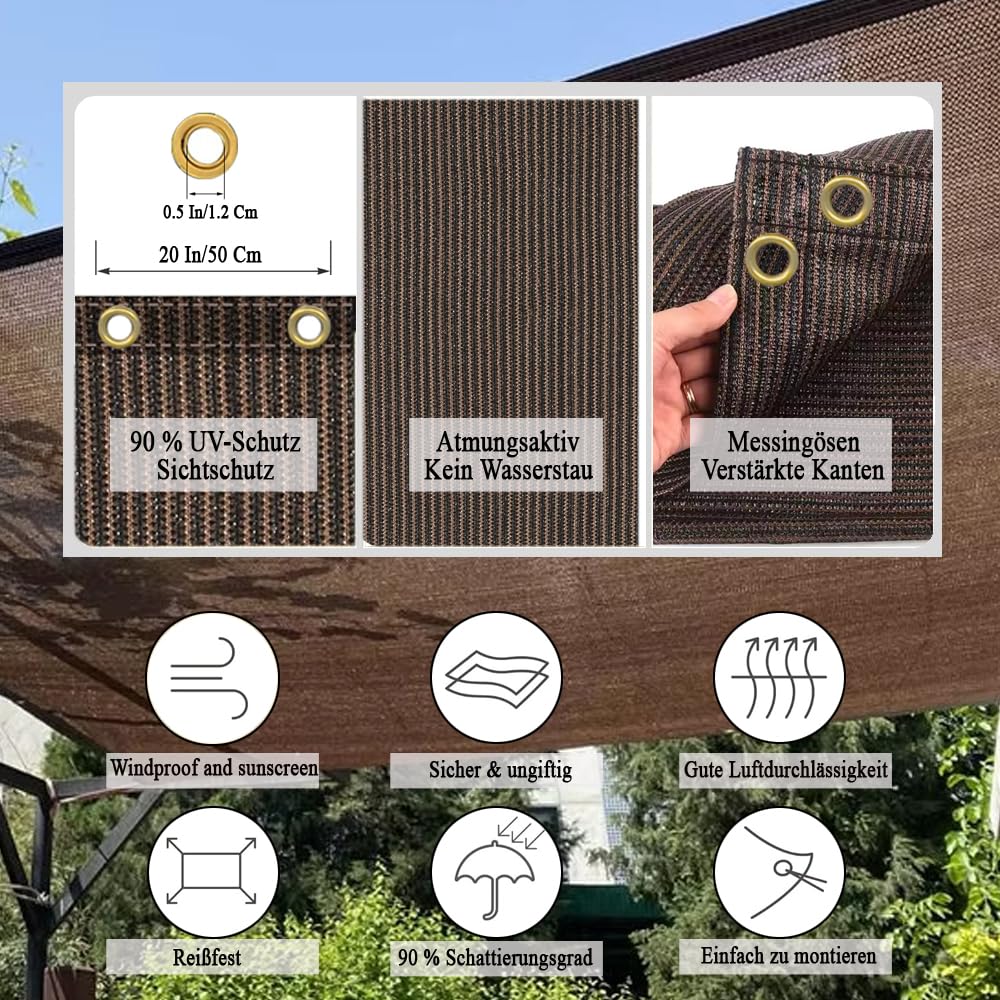Vocray instalado en pérgola ofreciendo sombra y reducción de calor en área exterior