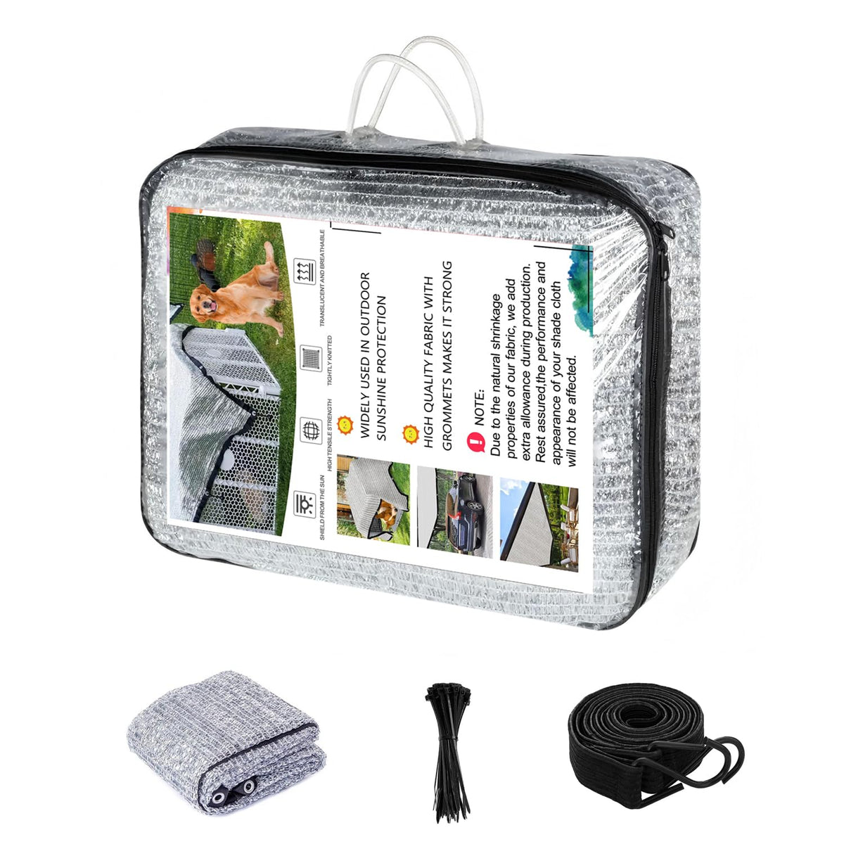 Vocray vista frontal de la lona 10x20 ft que reduce calor
