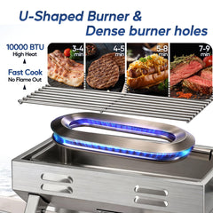 WARMOASIS superficie de 240 pulgadas cuadradas para cocinar varias porciones