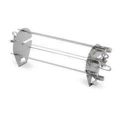 Weber brochetas frontales mostrando acabado resistente y capacidad